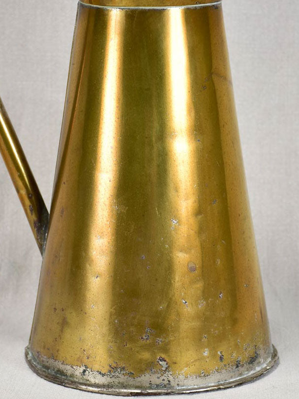 Late nineteenth-century brass pitcher