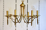 Vintage Italian Sciolari six arm chandelier