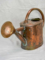 19th Century French copper watering can - oval