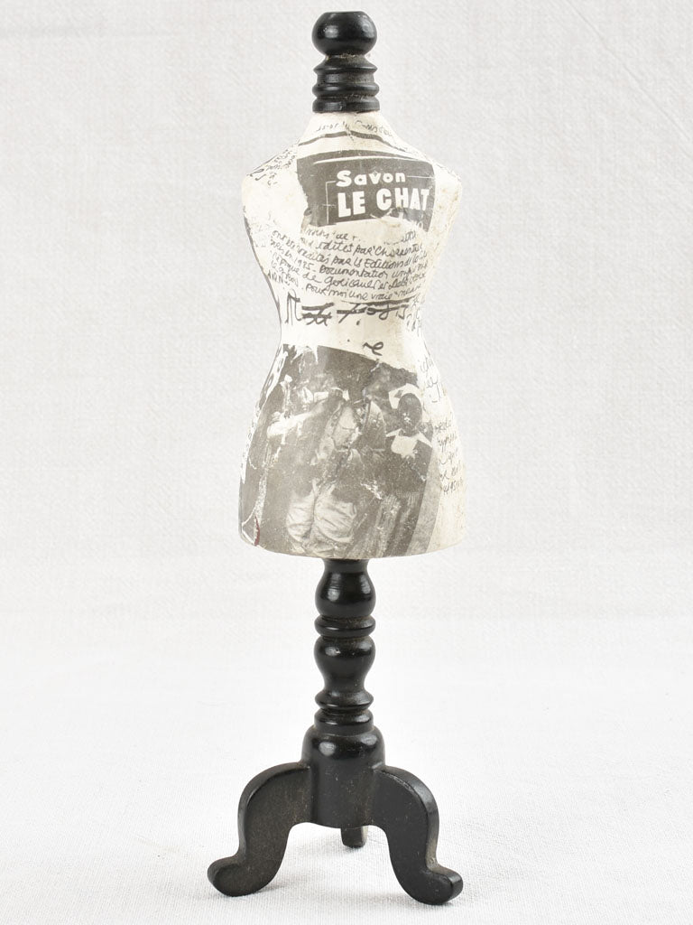 Vintage Napoleon III Wood Mannequin Display