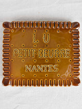 1960s 'Lu Petite beurre' biscuit advertising sign 8¼" x 9¾"
