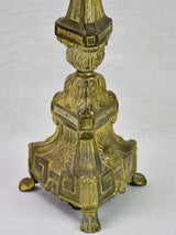 19th Century French altar candlestick lamp base 27¼"