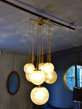 Vintage Italian chandelier with seven glass balls