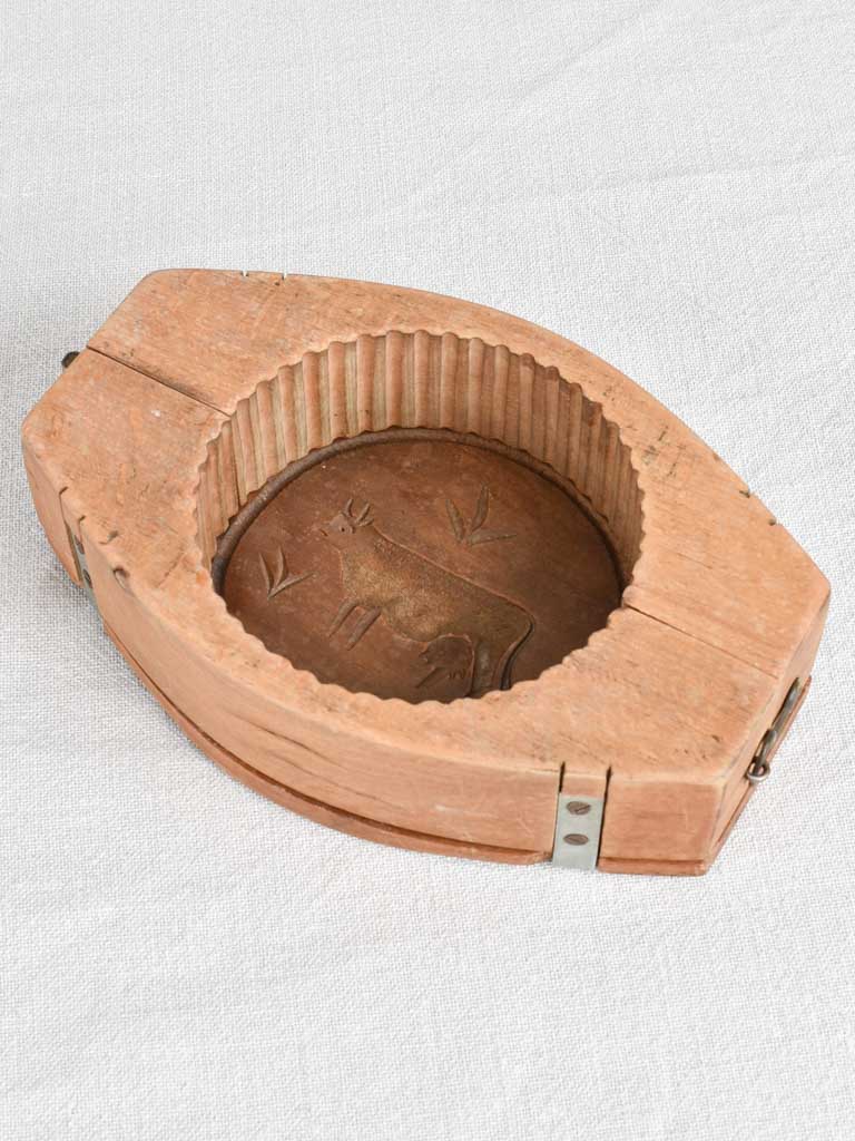 Antique, Carved Wooden Savoy Butter Mold
