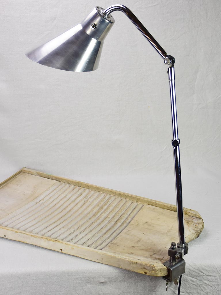 Original KI E KLAIR articulated industrial clamp lamp