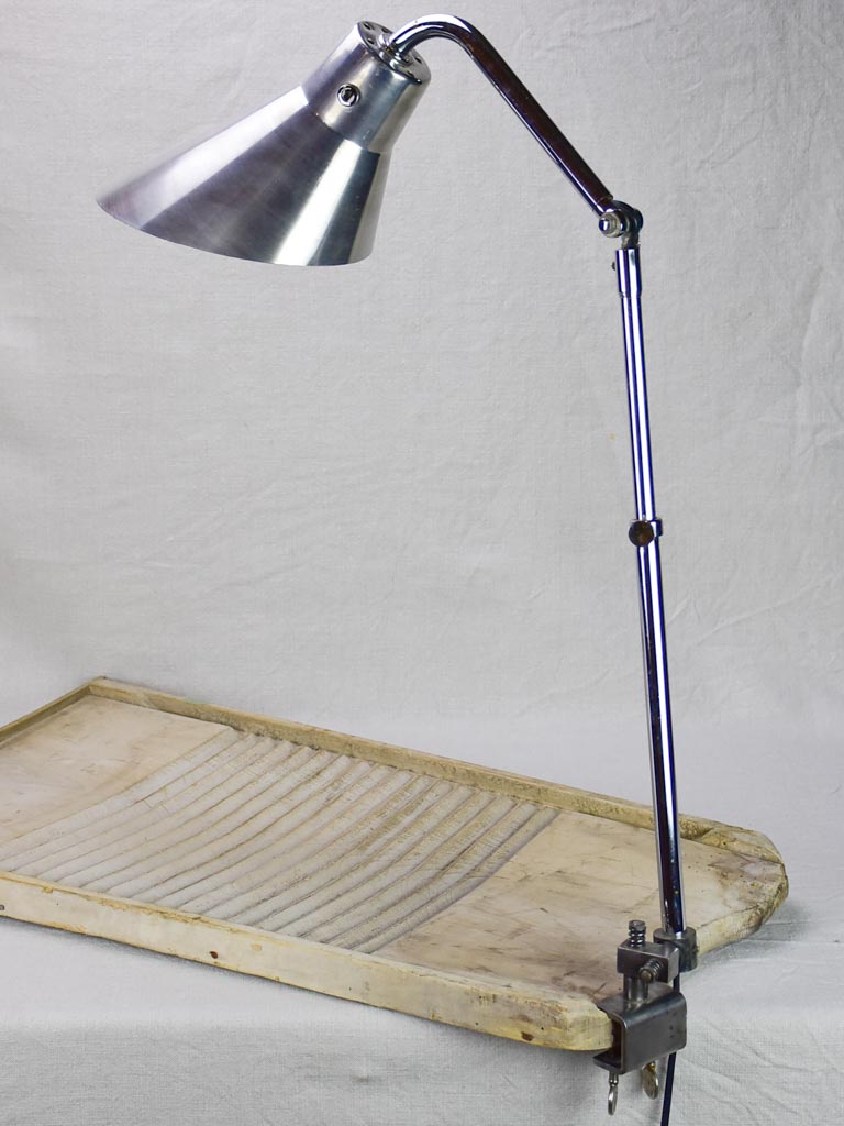 Original KI E KLAIR articulated industrial clamp lamp