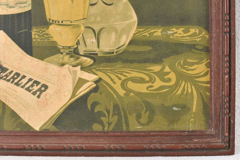 Absinthe advertisement Pontarlier 1900s - 12½" x 14½"