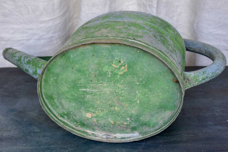 Early 20th Century watering can with green patina