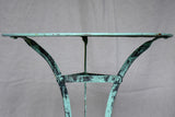 Early 20th Century French garden table with aqua blue patina