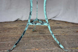 Early 20th Century French garden table with aqua blue patina