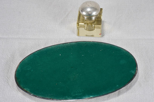 Classic 1920's inkwell with quill holder