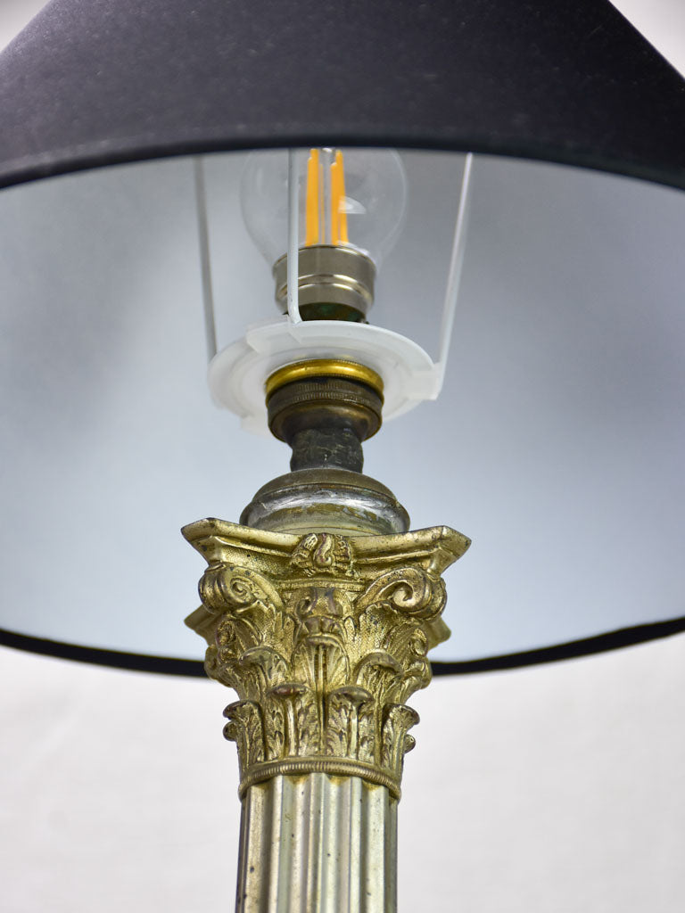 Louis XVI style lamp with doric column base