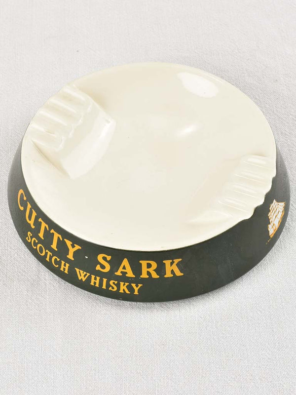 Vintage English Cutty Sark ashtray 1950s