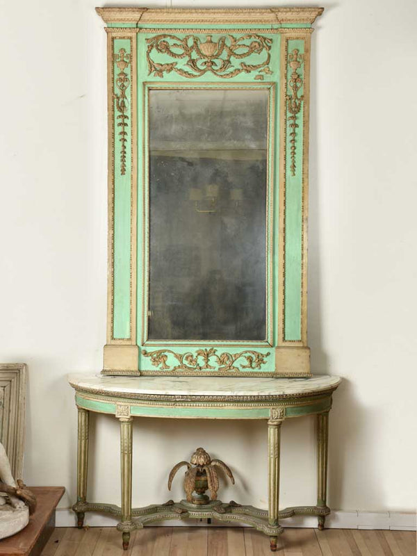 Exquisite 18th-century Italian console and mirror