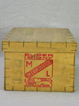 Collection of four butter and Camembert cheese packaging boxes