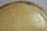 Round vintage 1930s French fiberglass tray with flowers