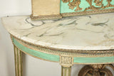 Noble demilune console from northern Italy