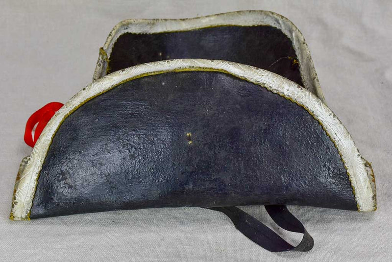 Antique French military bicorne hat - costume