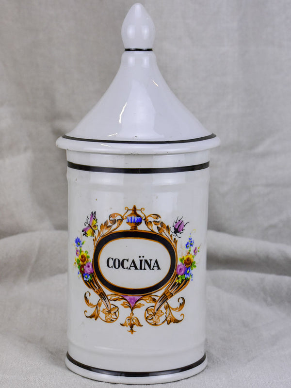 Vintage Cocaina apothecary jar