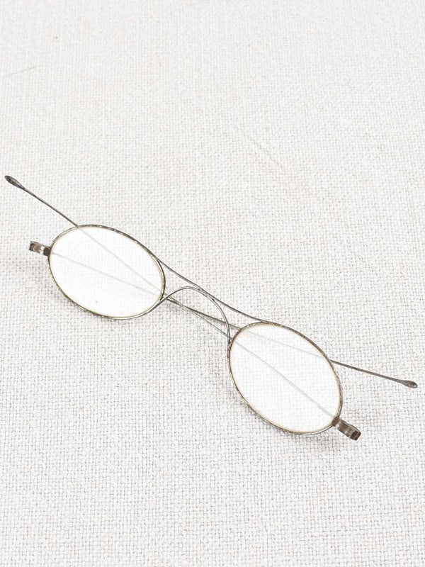 Antique French gold-plated reading glasses