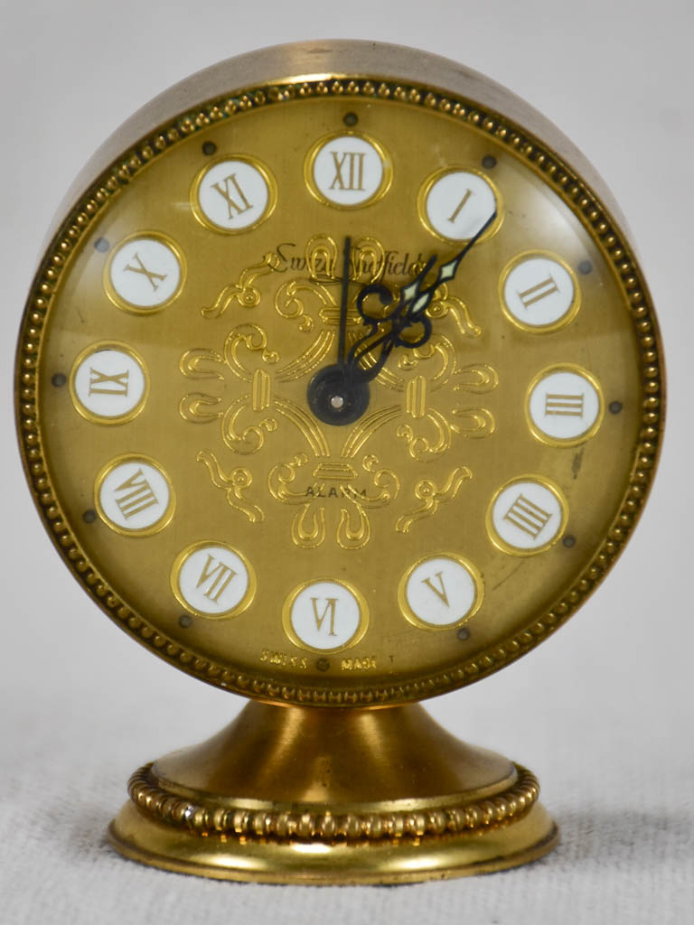 Antique Swiss alarm clock