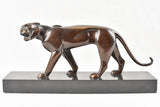 Detailed 20th Century Panther Sculpture