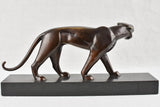 Antique Bronze Stylized Panther Form