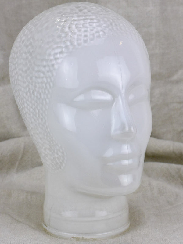 Early 20th Century opaque glass head
