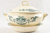 1900s branded Longchamp ironstone bowl