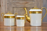 Vintage Limoges tea set - white and gold