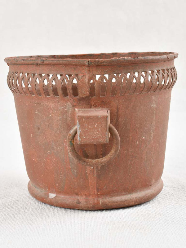 Antique Directoire period tin cachepot