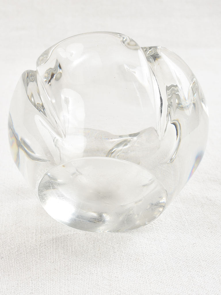 Vintage exquisite Daum crystal ashtray