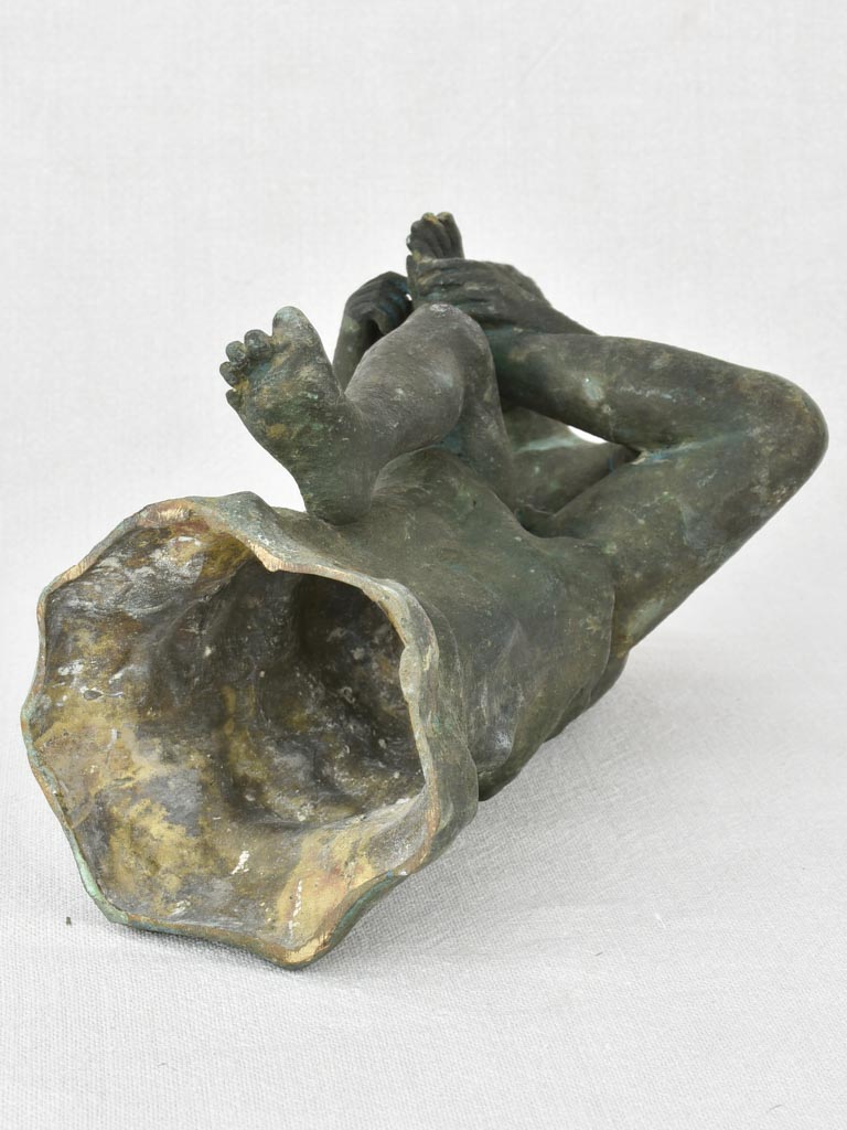 Early 20th century bronze statue Boy with Thorn / Spinario / Fedele 11½"