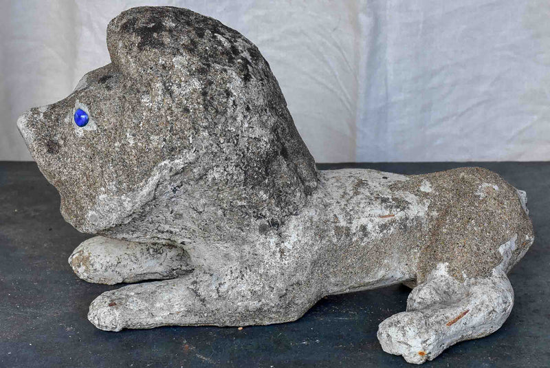 Mid-Century French garden sculpture of a lion