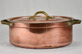 Two late nineteenth-century French copper cooking pots