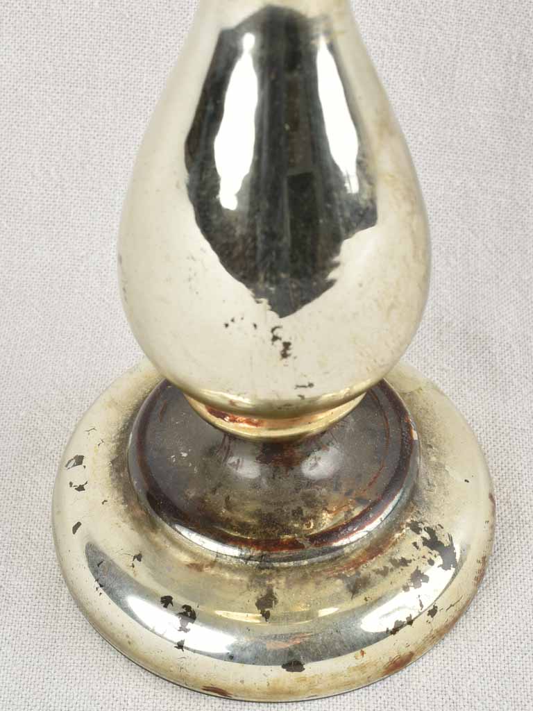 Vintage Style Mercury Glass Candlestick