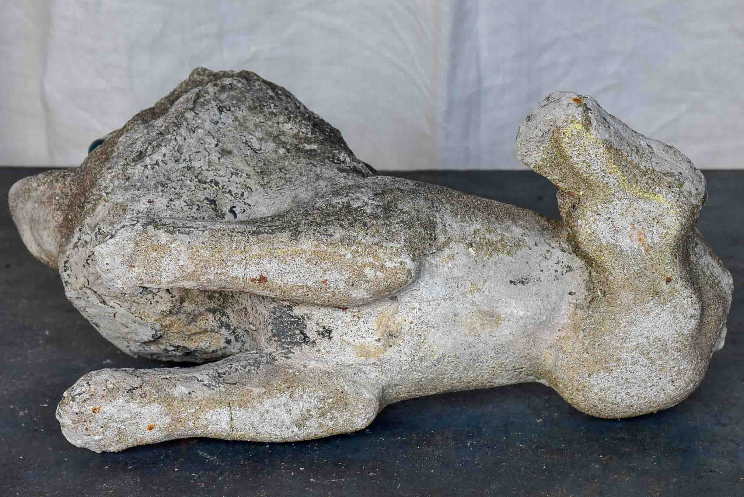 Mid-Century French garden sculpture of a lion