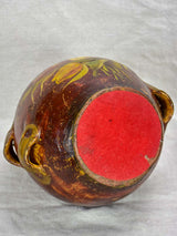 Napoleon III conscience jug with hand painted tulips