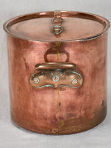 Late nineteenth-century French copper pot 8¾"