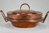 Late nineteenth-century French copper casserole or daubiere