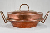 Deep copper French casserole