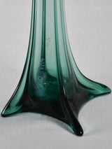 Tall green glass florist's vase - 40¼"