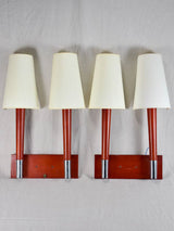 Mid-century double wall sconces