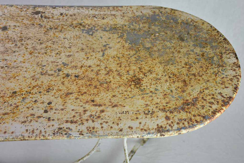 Rare double metal garden table from the 1950's