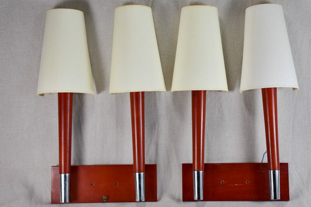 Rustic mid-century wall sconces