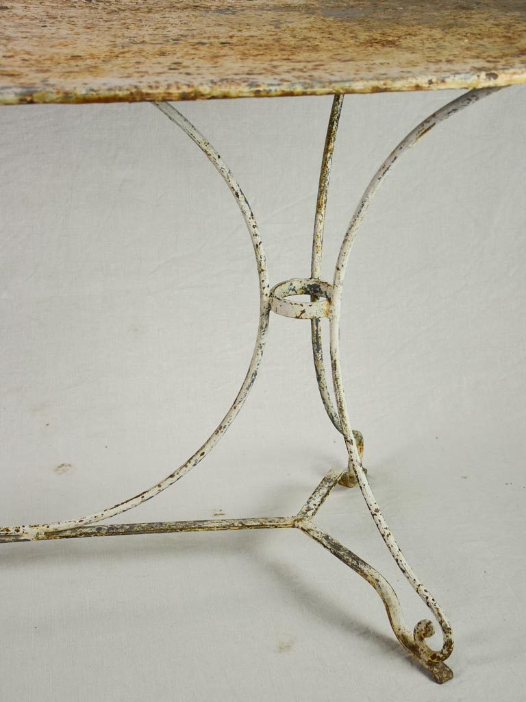 Rare double metal garden table from the 1950's