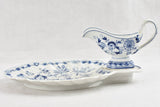 Charming blue and white soup tureen