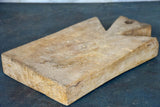 Small antique French cutting board with pretty handle 13”
