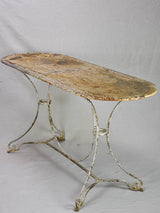 Rare double metal garden table from the 1950's