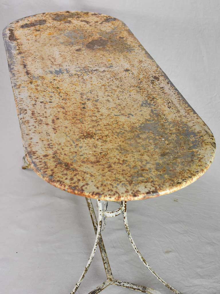 Rare double metal garden table from the 1950's